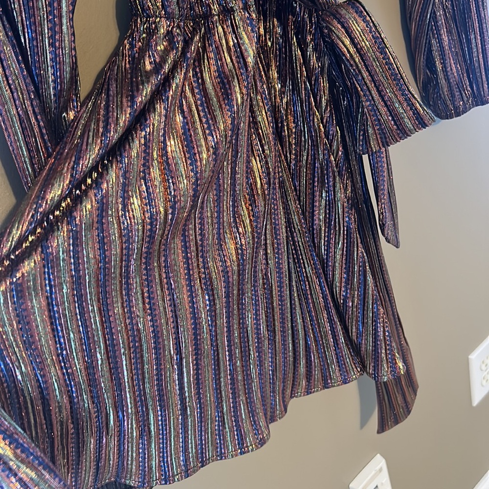 Ramy Brook Metallic Elise Wrap Dress - Picture 7 of 8